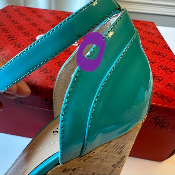 Guess Kalisa blue wedge sandal - Picture 6 of 12